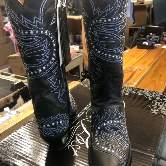 Dan post ladies custom boots black stones NWT - Picture 8 of 9